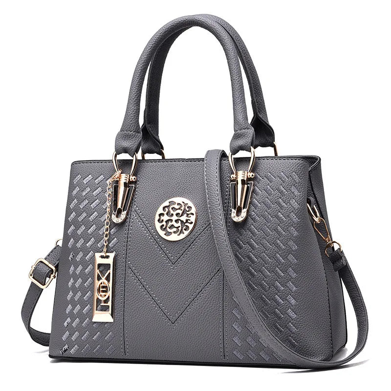 Solid Famous Bags Women Leather Handbags Newest Wallet Ladies Purse Shoulder Bag