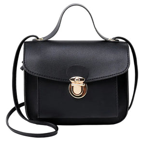 Solid Leather Crossbody Bags For Women Travel Handbag Shoulder Bag