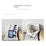 Hand Printed Canvas Shopping Bag Women's Handbag