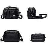 Solid Leather Crossbody Bag Women Shoulder Bag High Travel Bolsa