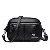 Solid Leather Crossbody Bag Women Shoulder Bag High Travel Bolsa