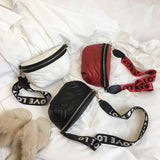 Heart Decor Women Waist Bag Crossbody Shoulder Bag
