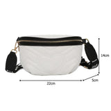 Heart Decor Women Waist Bag Crossbody Shoulder Bag