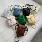 Solid Leather Women's Shoulder Bag Crossbody Cell Phone Bags