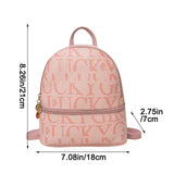 Mini Backpack for Teen Girls Women PU Leather Small Capacity Female