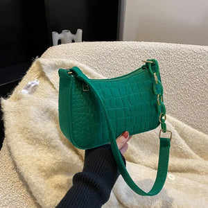 Green Mini Shoulder Purse Underarm Bag Women Handbag Pouch