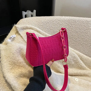 Green Mini Shoulder Purse Underarm Bag Women Handbag Pouch