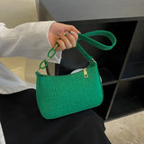 Green Mini Shoulder Purse Underarm Bag Women Handbag Pouch