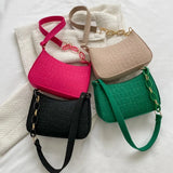 Green Mini Shoulder Purse Underarm Bag Women Handbag Pouch