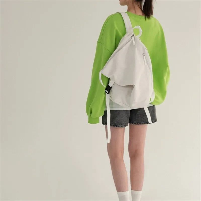 Canvas Backpack Women Multifunctional Bag School Bag For Travel