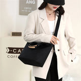 Solid Nylon Women's Shoulder Bag Multifunctional