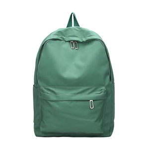 Solid Nylon Large-capacity Couple College Students Daily Backpack