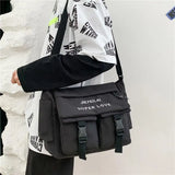 Nylon Messenger Bag Street Shoulder Bag Student Cross Body Bag Christmas Gift