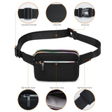 Nylon Waist Bags Women Zipper Chest Bags Outdoor Sports Fanny Pack