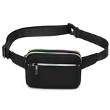 Nylon Waist Bags Women Zipper Chest Bags Outdoor Sports Fanny Pack