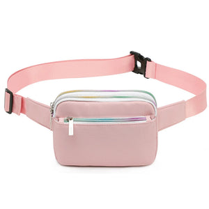 Nylon Waist Bags Women Zipper Chest Bags Outdoor Sports Fanny Pack