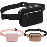 Nylon Waist Bags Women Zipper Chest Bags Outdoor Sports Fanny Pack