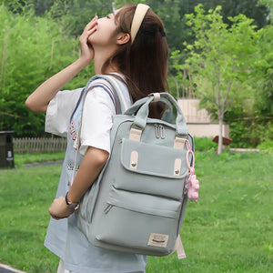 Nylon Backpack for Women and Men Travel School Bag