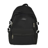Solid Nylon Women Backpack Casual Student School Bag Travel Rucksacks