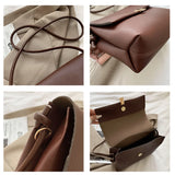 Solid PU Leather Crossbody Bags For Women Autumn Winter Handbags