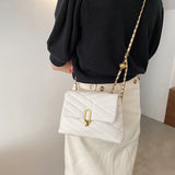 Small PU Leather Crossbody Bags For Women Travel Chain Handbags