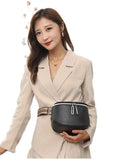 Women's Stylish PU Leather Fanny Pack Classic Waist Bag