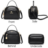 Small PU Leather Saddle Crossbody Bag for Women