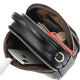 Small PU Leather Saddle Crossbody Bag for Women