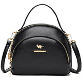 Small PU Leather Saddle Crossbody Bag for Women