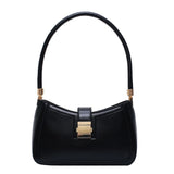PU Leather Shoulder Bags For Women Lock Handbags Small Travel Hand Bag
