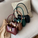 PU Leather Shoulder Bags Hit Lock Handbags Small Travel Messenger Hand Bag