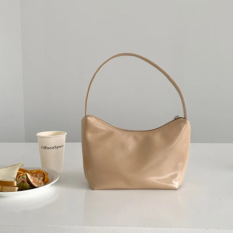 PU Leather Shoulder Bags For Women - Underarm Shopper Handbag Tote Bag
