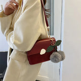 Solid PU Leather Shoulder Bags For Women Small Handbags