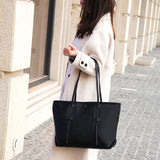 2021 Women's PU Leather Shoulder Bag Large Capacity Handbag Top-Handle Bag