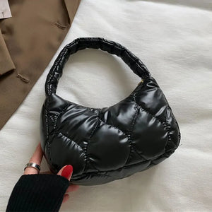 Solid PU Leather Shoulder Square Bags for Women Vintage Small Zipper Handbag