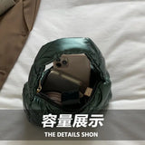 Solid PU Leather Shoulder Square Bags for Women Vintage Small Zipper Handbag