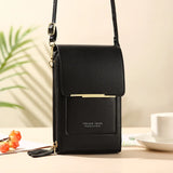 PU Leather Women Bags Wallets Touch Screen Cell Phone Purse Crossbody