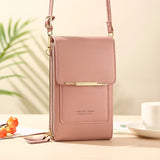 PU Leather Women Bags Wallets Touch Screen Cell Phone Purse Crossbody