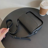 Solid PU Leather Women Bags Wide Strap Female Shoulder Crossbody Messenger Flap