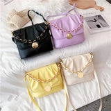 High-Quality PU Leather Pleated Tote Bag for Women