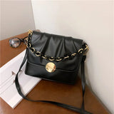 High-Quality PU Leather Pleated Tote Bag for Women