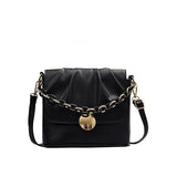 High-Quality PU Leather Pleated Tote Bag for Women