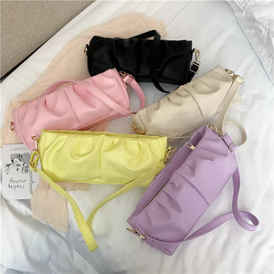 High-Quality PU Leather Women's Handbag Travel Shoulder Bag Armpit Bag