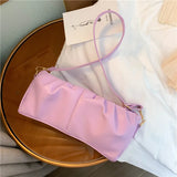 High-Quality PU Leather Women's Handbag Travel Shoulder Bag Armpit Bag