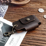 Portable Leather Keychain Holder Bag Case Unisex Wallet Cover