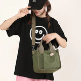 Solid Postman Ladies Canvas Handbag Messenger Bag High Leisure Travel Tote