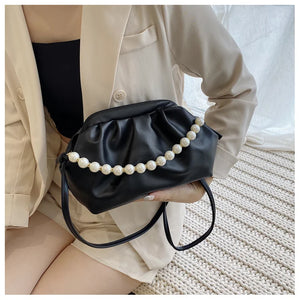 Pearl Shoulder Handbag for Women Crossbody Bag