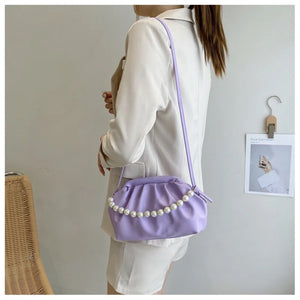 Pearl Shoulder Handbag for Women Crossbody Bag