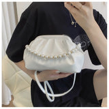 Pearl Shoulder Handbag for Women Crossbody Bag