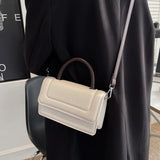 Women's PU Leather Crossbody Bag Small Flap Shoulder Handbag